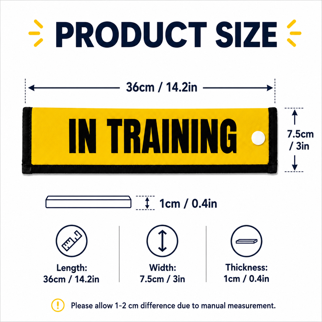 IN TRAINING Dog Leash Sleeve | Snap Button | 2 Colors