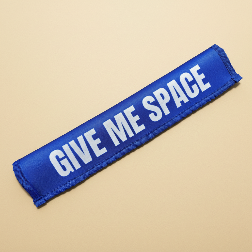 Blue - beige background