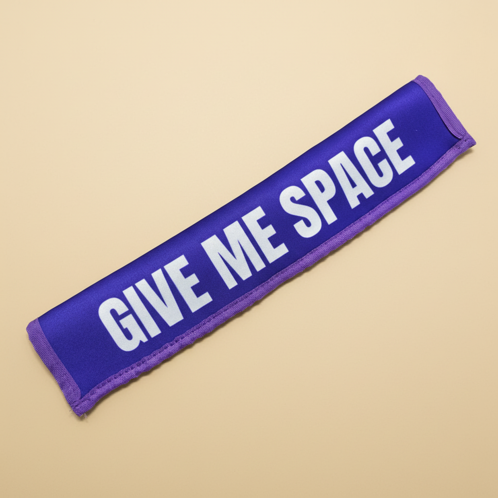 Purple - beige background